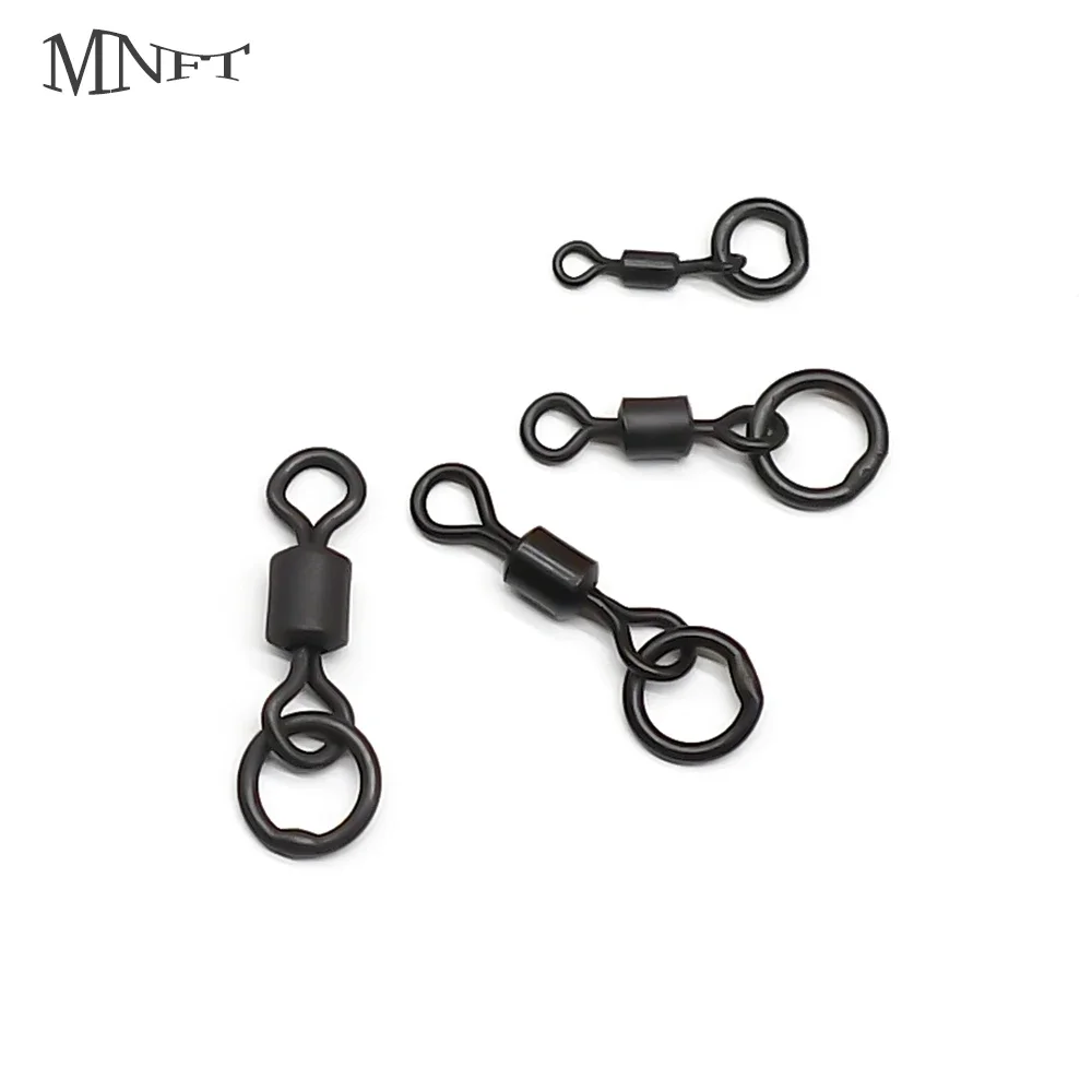 Fishing Hook Size - MNFT 50 шт., вертлюг с микрогибким