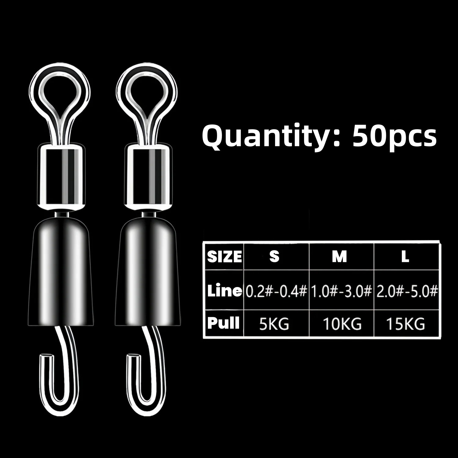 50 шт. быстросъемных вертлюгов – обзор и цена Fishing Hook Jig