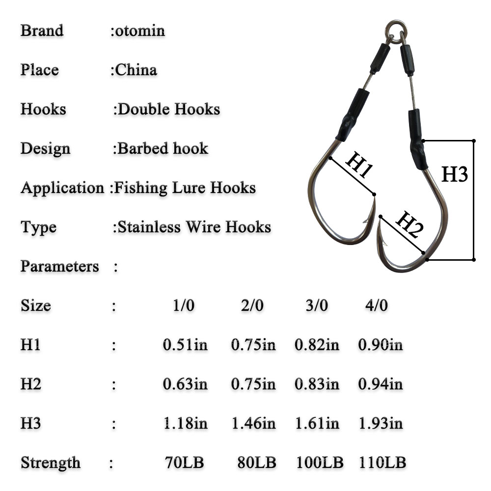 2 пары/упаковка, рыболовные кр – обзор и цена Fishing Hook Assortment