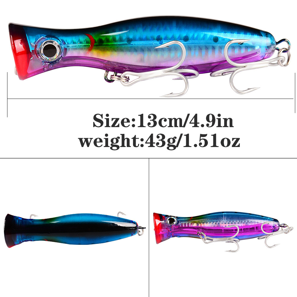 PROBEROS 1 шт. 13 см 43 г Попп – обзор и цена Fishing Hook Treble
