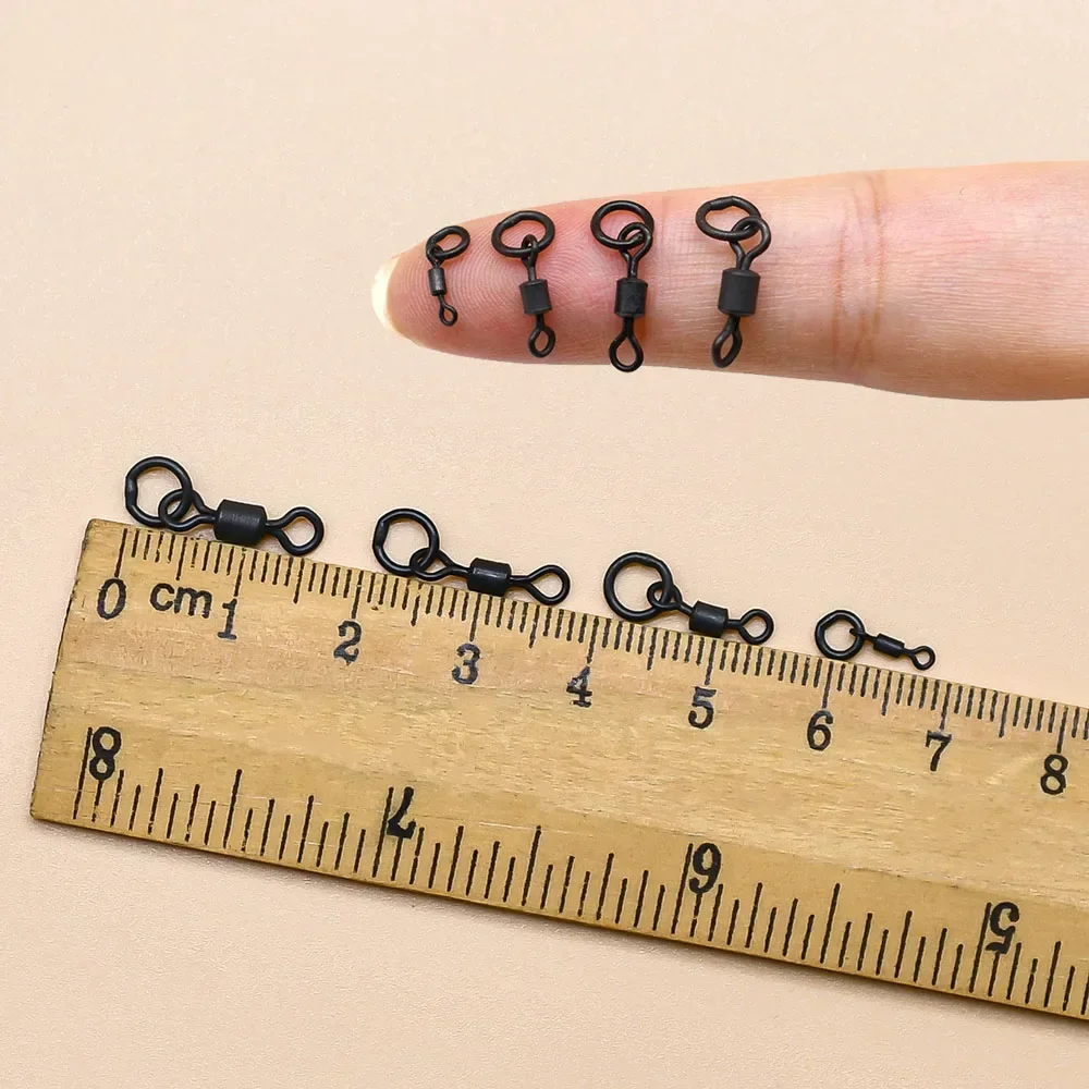 MNFT 50 шт., вертлюг с микроги – обзор и цена Fishing Hook Size